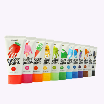 Jarmelo Finger Paint - 12 Colours Craft Kit