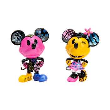2pc Disney Mickey & Minnie Next Level Collector MetalFig Figure 10x10cm