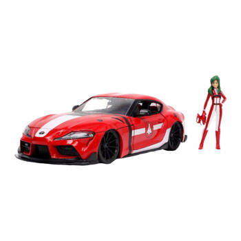Robotech Miriya Sterling W/ 2020 Toyota Supra 1:24 Scale Die-Cast Vehicle Toy