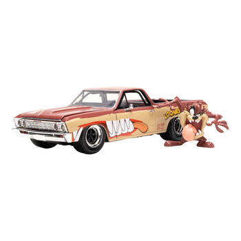 Looney Tunes Tasmanian Devil & 1967 Chevrolet El Camino 1:24 Scale Die-Cast Toy