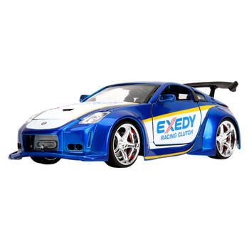 JDM Tuners 2003 Nissan 350Z 1:24 Scale Diecast Vehicle Car Figure Blue