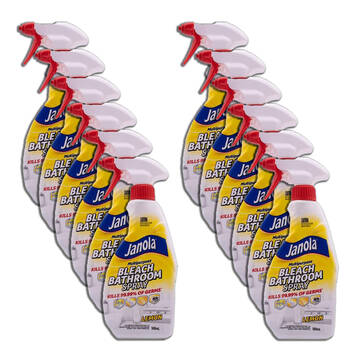 12PK Janola Multipurpose Bleach Bathroom Spray 500ml - Lemon