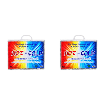 2PK Jay Bags Hot & Cold Magic Insulated Food Bag Large  Cooler