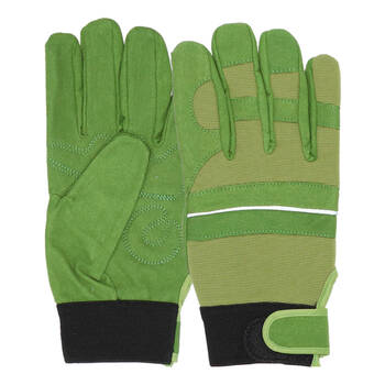 Esschert Design Lined Garden Gloves Gardening Accessory Large Green