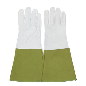 Esschert Design Garden Gloves w/ Gauntlet Gardening Accessory Large Green
