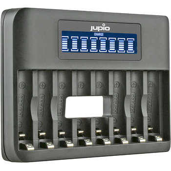 Jupio 8-Slot Octo Fast Charger For AA & AAA Batteries
