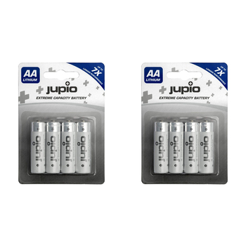 8pc Jupio Non-Rechargeable Lithium Batteries AA VPE-12