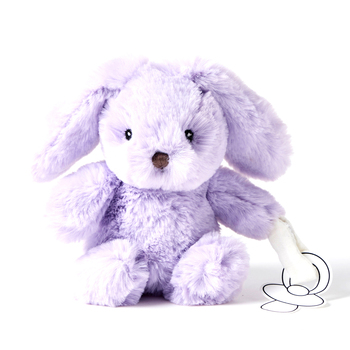 Jiggle & Giggle Polyester Bunny Dummy Clip Lilac 0m+ 16cm