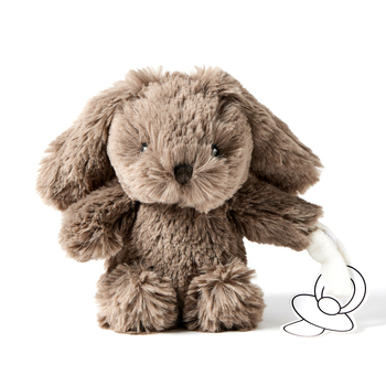 Jiggle & Giggle Polyester Bunny Dummy Clip Mocha 0m+ 16cm