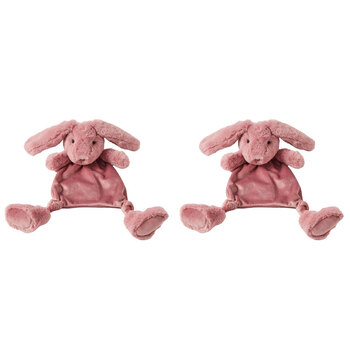 2PK Jiggle & Giggle Bunny Comforter Baby/Infant Toy Raspberry 0m+