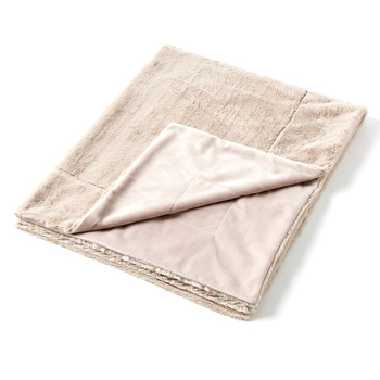 Jiggle & Giggle Polyester Inka Faux Fur Baby Blanket Beige 0m+ 100cm