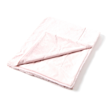Jiggle & Giggle Polyester Inka Faux Fur Baby Blanket Pale Pink 0m+ 100cm
