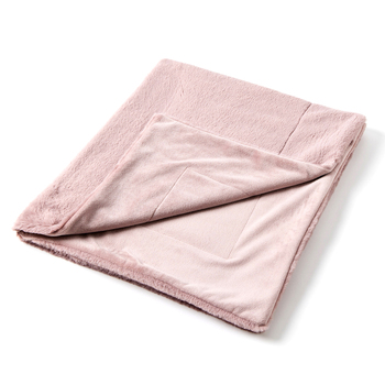 Jiggle & Giggle Polyester Inka Faux Fur Baby Blanket Mauve 0m+ 100cm