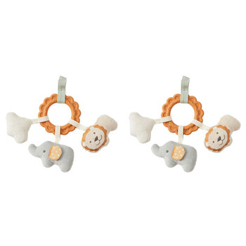 2PK Jiggle & Giggle Safari Activity Toy Baby/Infant 0m+