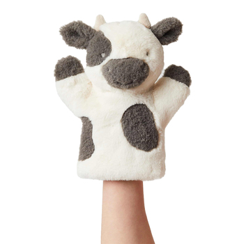 Jiggle & Giggle Bertie Cow Hand Puppet Kids Plush Toy 0+