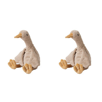 2PK Jiggle & Giggle Puddle Goose Baby/Toddler Stuffed Toy Grey 12m+