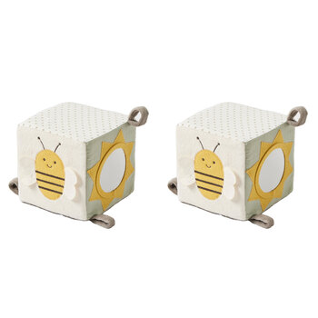 2PK Jiggle & Giggle Plush Garden Block Baby/Toddler Sensory Toy