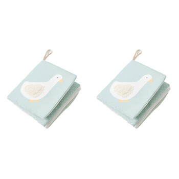 2PK Jiggle & Giggle Plush Goose Book Baby/Toddler Sensory Toy