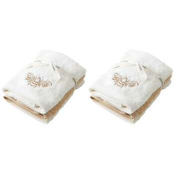 2x 3pc Pilbeam Living Beebee Face Washer Embroidered Towel 100% Cotton 32cm