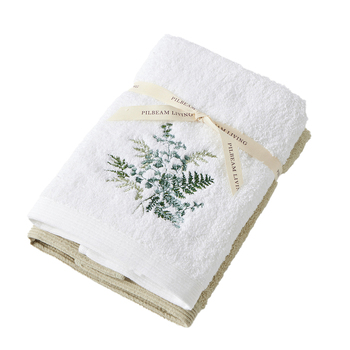 2pc Pilbeam Living Maidenhair Hand Towel Set Cotton 65x42cm