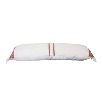 J.Elliot Cassidy 35x90cm Cotton Cushion - Ivory/Brick