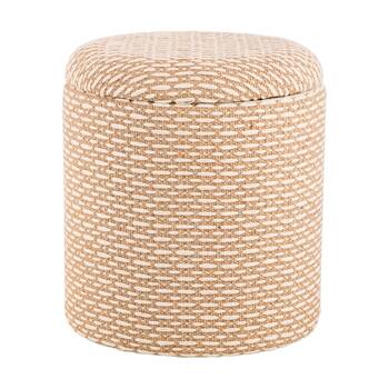 J.Elliot Home Renee Storage Ottoman Furniture 40x40x45cm Natural