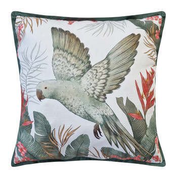 J.Elliot Home Tropical 50x50cm Cushion Pillow Square - White Multi