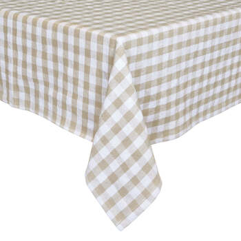 J.Elliot Home Ginny 150x300cm Tablecloth Rectangle - Grey Beige