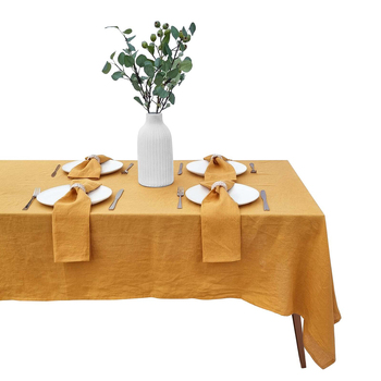 J Elliot Home Linen Collection 150x270cm Tablecloth - Honey