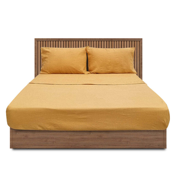J Elliot Home Linen Collection Queen Bed Sheet Set w/Pillowcases - Honey