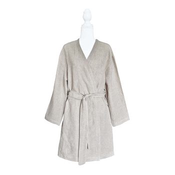 J Elliot Home Linen Collection Kimono/Bedroom Robe - Stone
