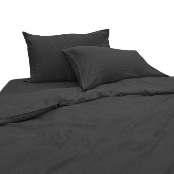2pc J Elliot Home Linen Collection 48x74cm Pillowcases - Charcoal