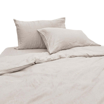 2pc J Elliot Home Linen Collection 48x74cm Pillowcases - Stone