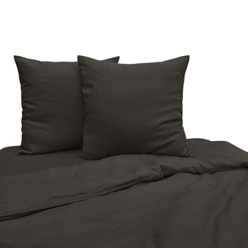 2pc J Elliot Home Linen Collection Euro 65x65cm Cushion Cover - Charcoal