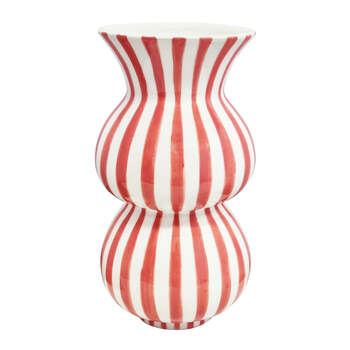 J.Elliot Home Arthur Stripe Vase 15x15x28cm Bubblegum