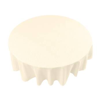 J.Elliot Home 100% Cotton Simon Circular Tablecloth 180x180x0.2cm Cream