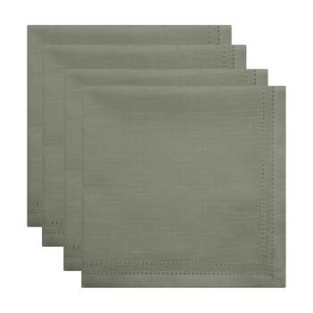 4pc J.Elliot Home 100% Cotton Sally Napkins Tableware 45x45x0.2cm Green