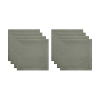 2x 4pc J.Elliot Home 100% Cotton Sally Napkins Tableware 45x45x0.2cm Green