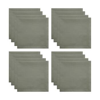 4x 4pc J.Elliot Home 100% Cotton Sally Napkins Tableware 45x45x0.2cm Green
