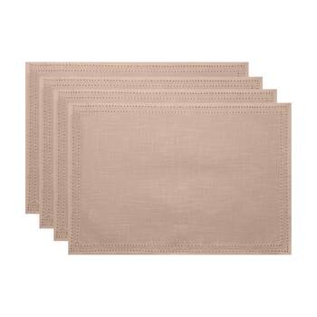 4pc J.Elliot Home Simon Table Placemats Set 33x48x0.2cm Nude