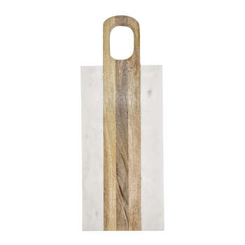 J.Elliot Home Percy Serving Board Rectangle 42x16cm Marble & Natural