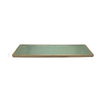 J.Elliot Home Corinne Rectangle Large Serving Tray 60x18x2.5cm Green & Natural