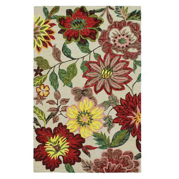 J.Elliot Home Lydia Rug 200x300cm Burgundy Multicolour