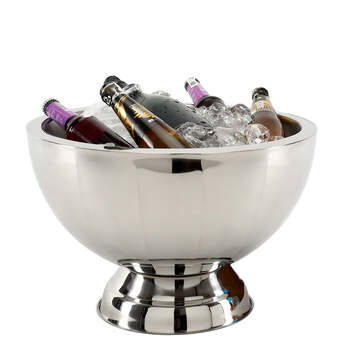 J.Elliot Home Dustin Champagne Bowl 48x48x33cm Silver