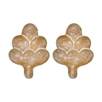 2PK J.Elliot Home Mara Nut Aluminium Serving Dish 18x13x3cm Terracotta