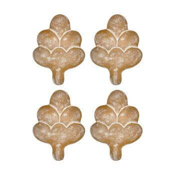 4PK J.Elliot Home Mara Nut Aluminium Serving Dish 18x13x3cm Terracotta