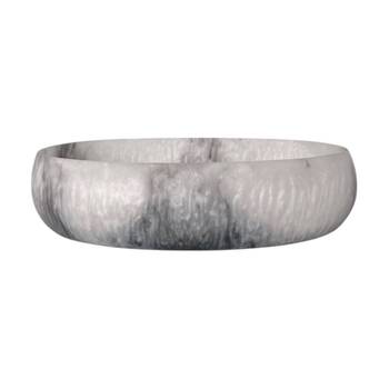 J.Elliot Home Orion Organic Resin Bowl 20x15.5x4.8cm Grey Stone Matt