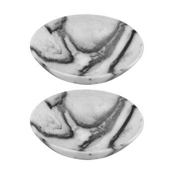 2PK J.Elliot Home Orion Resin Salad Bowl 30.5x30.5x10cm Grey Stone Matt