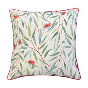 J.Elliot Home Wattle Outdoor Cushion Pillow Decor 50x50x12cm Green & Red