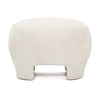 J.Elliot Home The Ceylon Ottoman Furniture 53x41x38cm Ivory